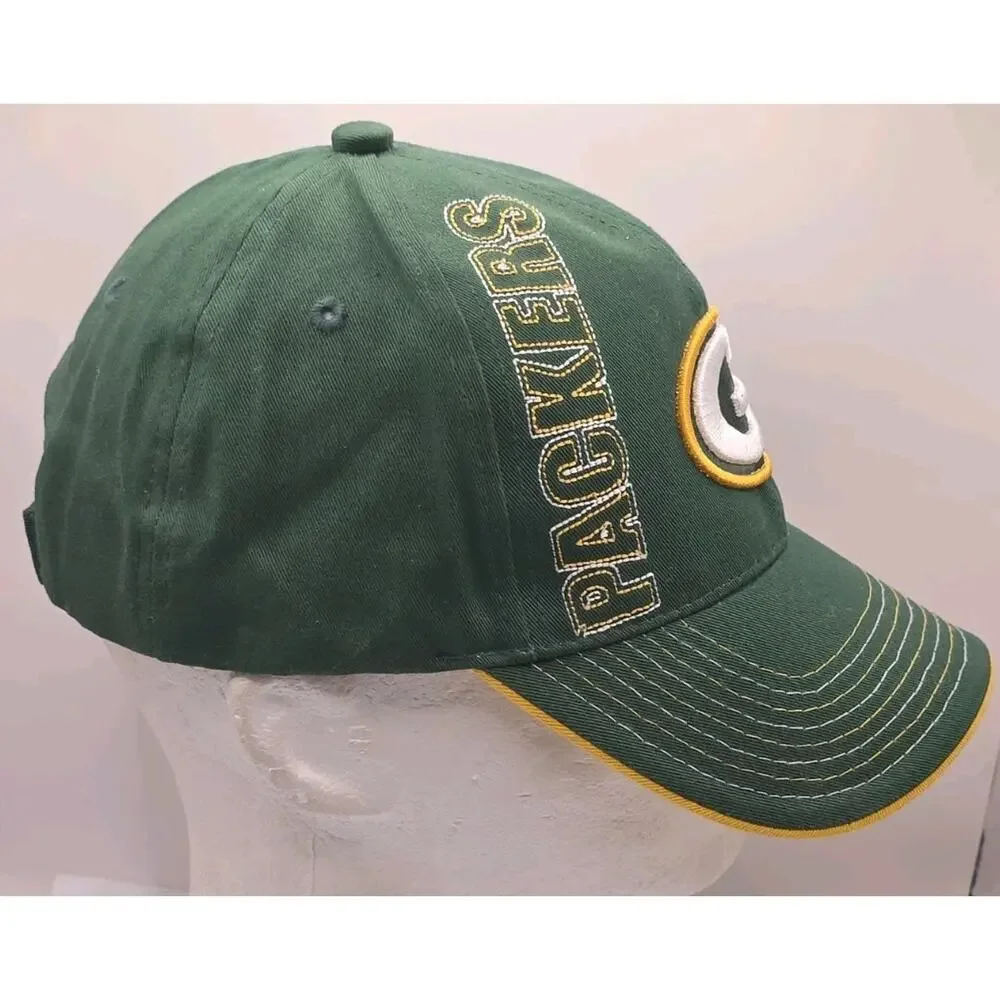 Green‎ Bay Packers Reebok Team Apparel Strapback Cap NFL Green Football Hat